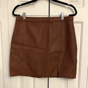 Abercrombie & Fitch Vegan Leather Mini Skirt